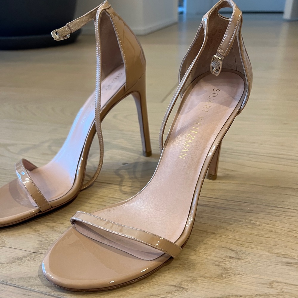 Nudistcurve Ankle Strap Heel by STUART WEITZMAN